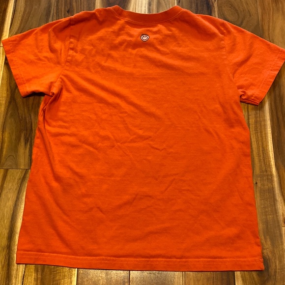 Boy’s Size L(10) Life is Good 100% Cotton Burnt Orange Football🏈 Themed T-shirt - Picture 4 of 6